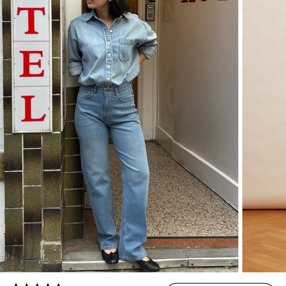 Straight Jeans Mid Blue